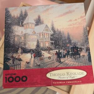 Springbok Thomas Kinkade 1000 Piece Jigsaw Puzzle Victorian Christmas Home